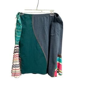 New Elisabethan Upcycled Patchwork Sz XL Multi Color Eco Friendly Recycled Tee